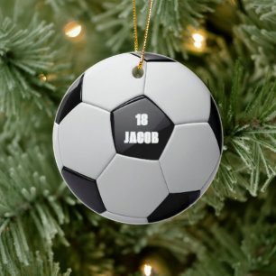 Soccer Ball Personalised Name Ornament