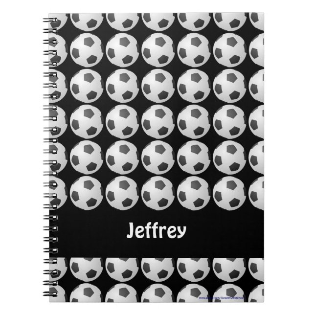 Soccer Ball Personalised Notebook (Front)