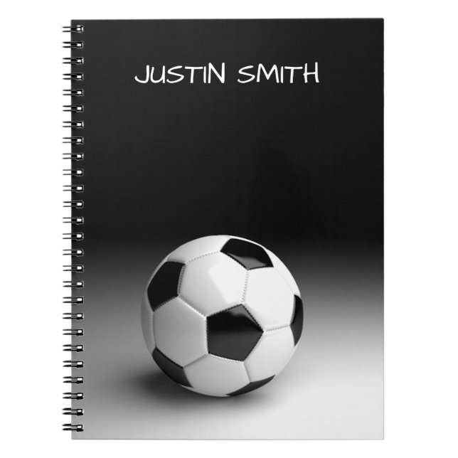Soccer Ball Personalised Notebook (Front)