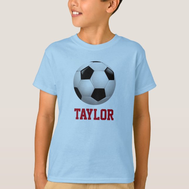 Soccer Ball Personalised T-Shirt (Front)