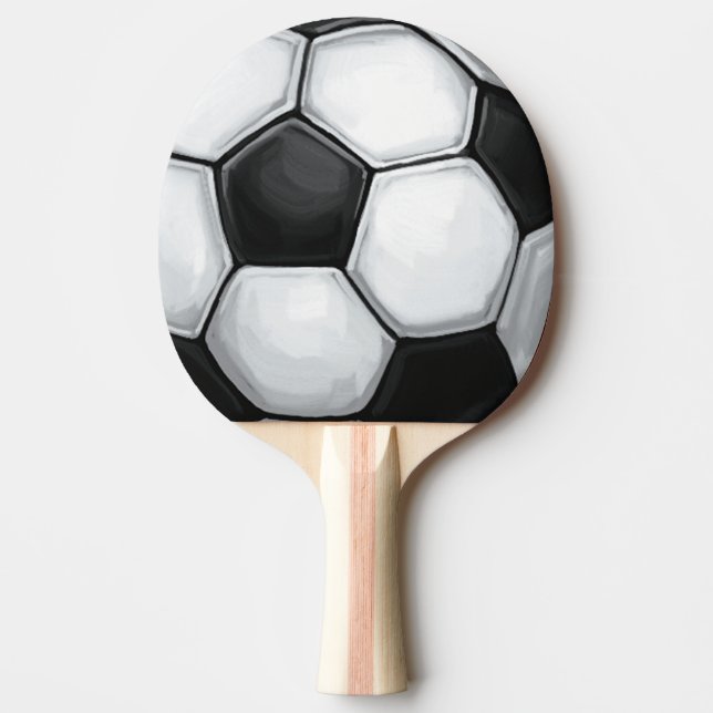 Soccer Ball Ping Pong Paddle (Front)