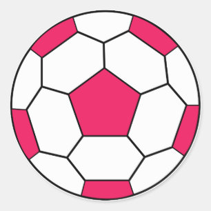 Soccer Ball Pink Sticker