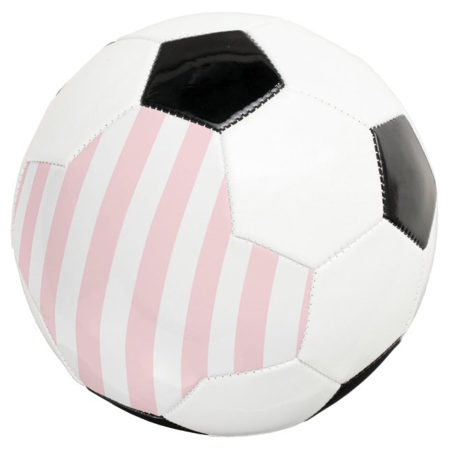 Soccer Ball Pink & White Stripe (Three Quarter)