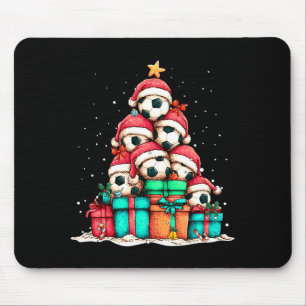 Soccer Ball Player Le Christmas Tree Xmas Long Sle Mouse Mat