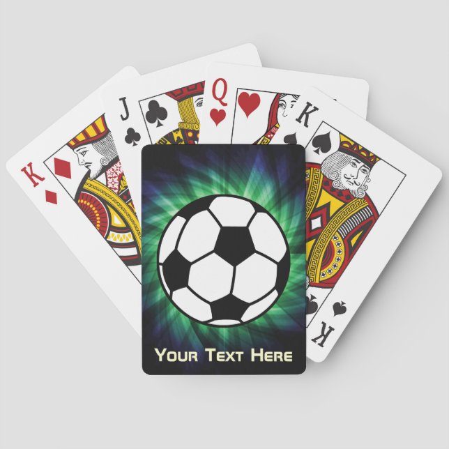 Soccer Ball Playing Cards (Back)