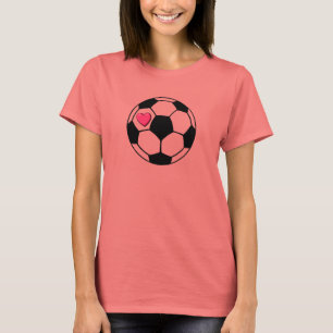 Soccer Ball (Pnk Hrt) T-Shirt