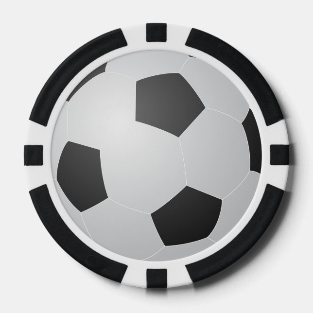 Soccer Ball Poker Chips (Front)