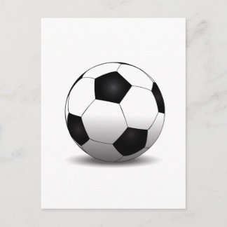 Soccer ball postcard