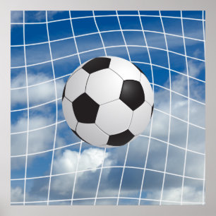 Soccer ball poster