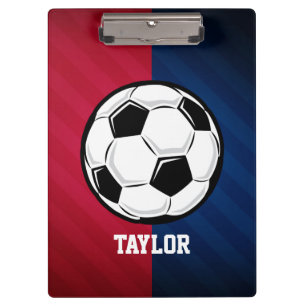 Soccer Ball; Red, White, and Blue Clipboard