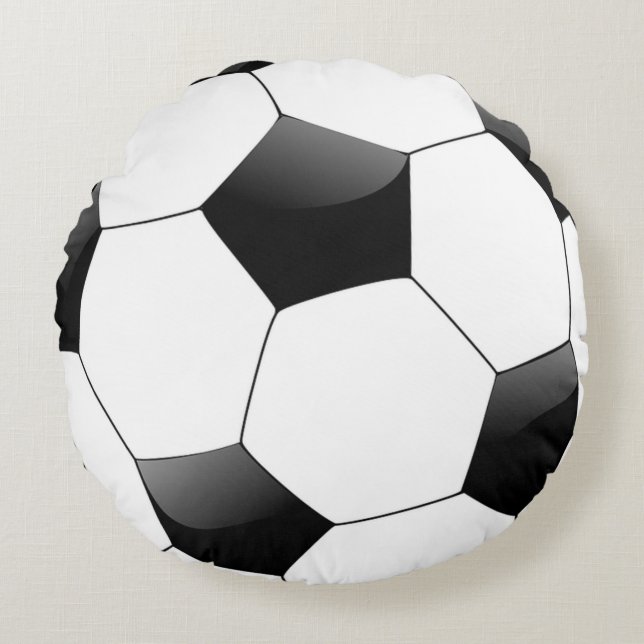 Soccer Ball Round Cushion (Front)