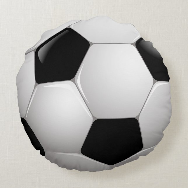 Soccer Ball Round Cushion (Back)