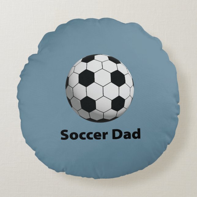 Soccer Ball Round Cushion (Front)