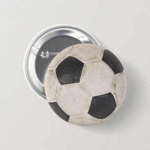 Soccer Ball Soccer Fan Football Footie Soccer Game 6 Cm Round Badge