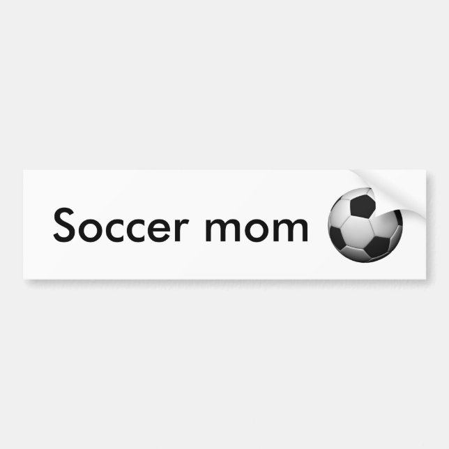 soccer-ball, Soccer mum Bumper Sticker (Front)
