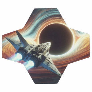 Soccer Ball Spaceship Near Black Hole