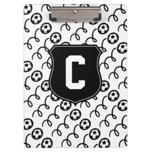 Soccer ball sport clipboard   Personalise monogram