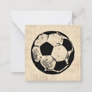 Soccer Ball Sports Art Vintage Soccer Card