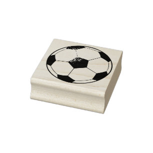 Soccer Ball Sports Rubber Art Stamp