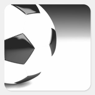 Soccer Ball Square Sticker