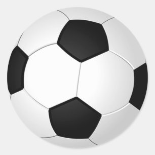 Soccer Ball Stickers Blank, Hand Write or Add Text
