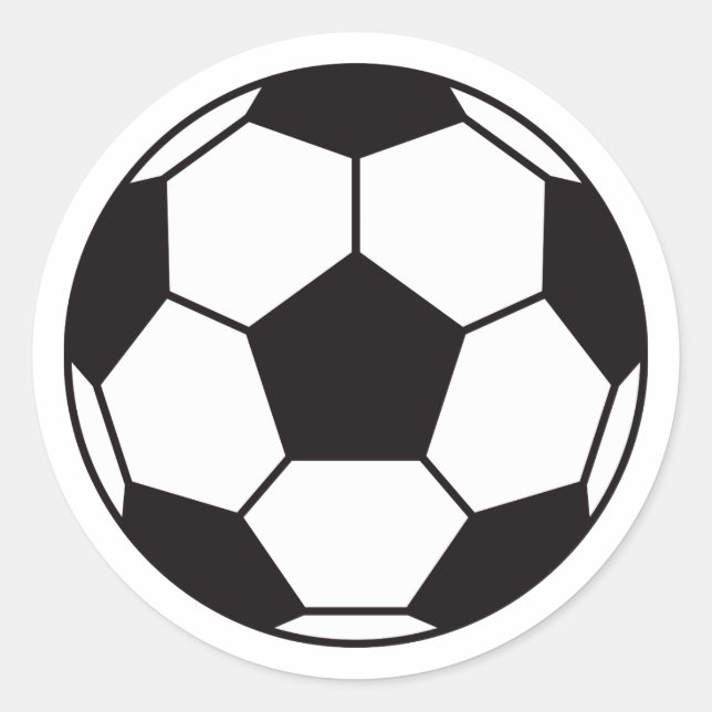Soccer ball stickers with custom colour background (Front)