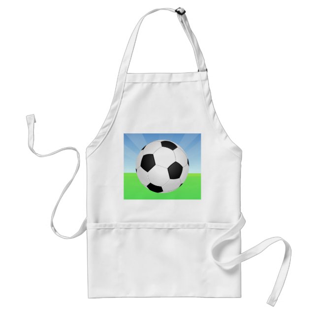Soccer Ball Sunny Day Standard Apron (Front)