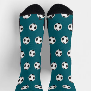 Soccer Ball Themed Happy Colourful  Socks