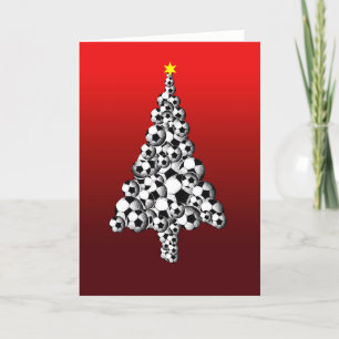 Soccer Ball Tree - Christmas/Holiday Card
