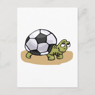 Soccer Ball Turtle Postcard