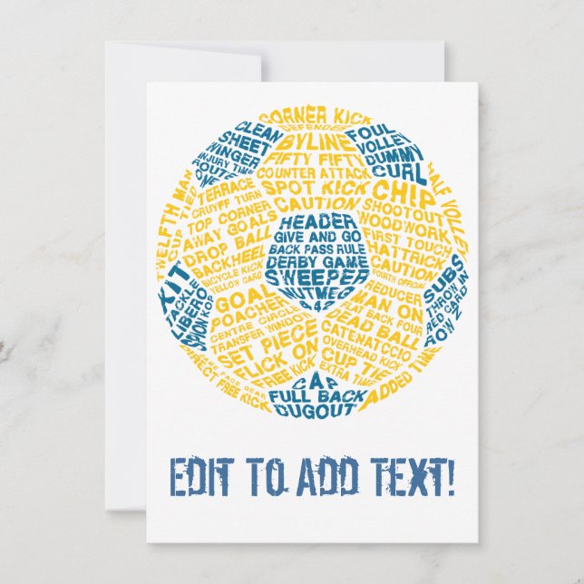 Soccer Ball Typography (Front)