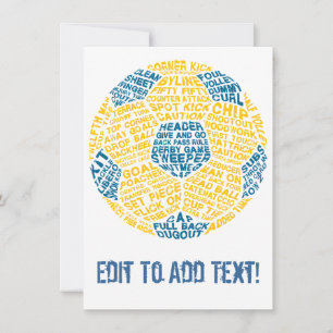 Soccer Ball Typography