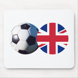 Soccer Ball & UK Flag The MUSEUM Zazzle Mouse Mat