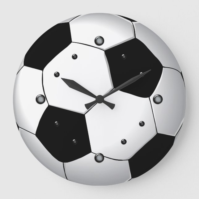 Soccer Ball Wall Clock (Front)