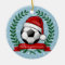 Soccer Ball Wearing a Santa Hat Christmas
