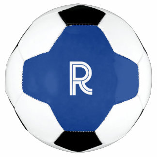 Soccer Ball With Blue