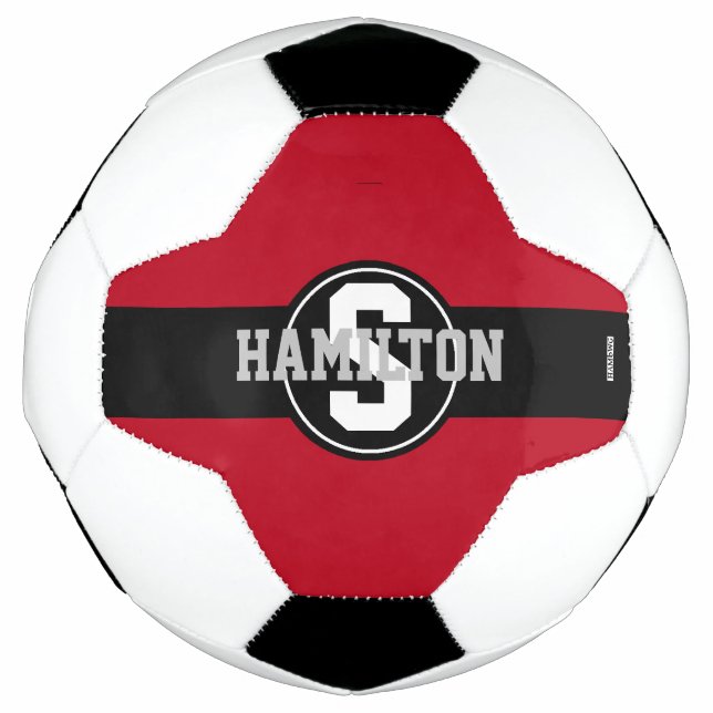 Soccer Ball with Name in Any colour HAMbyWG (Front)