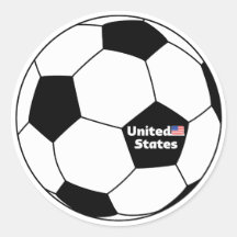 SOCCER BALL WITH USA FLAG