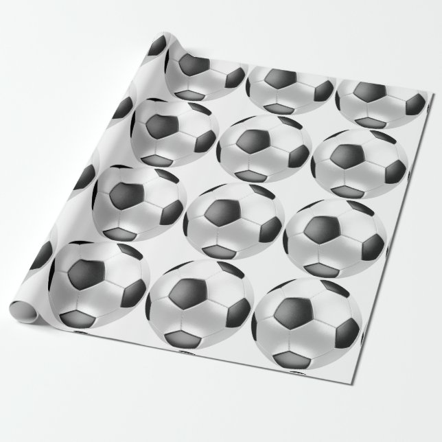 Soccer ball wrapping paper (Unrolled)