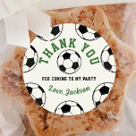 Soccer Balls Birthday Party Classic Round Sticker<br><div class="desc">Soccer Balls Birthday Party Classic Round Sticker</div>