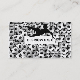 Soccer balls business card