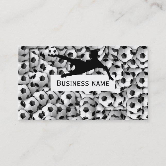 Soccer balls business card (Front)