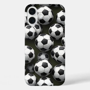 Soccer Balls iPhone 16 Plus Case