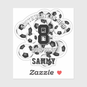 soccer balls cluster boys girls team spirit
