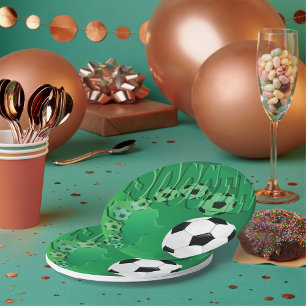 Soccer Balls Paper Plates