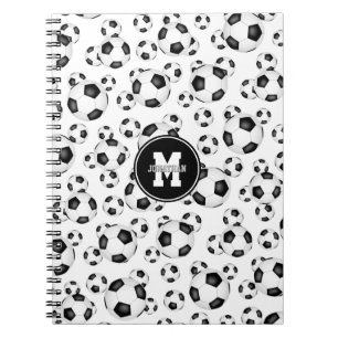 soccer balls pattern boys girls sports  notebook