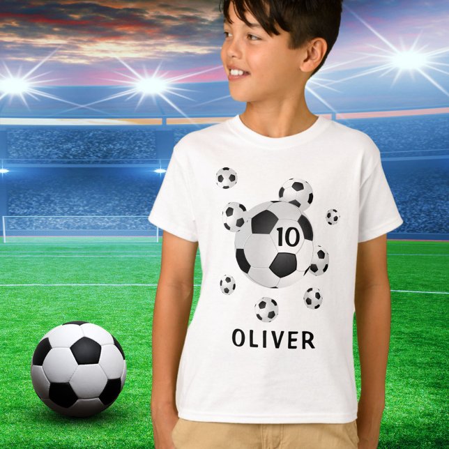 Soccer Balls Sports Age, Player Number T-Shirt (Creator Uploaded)