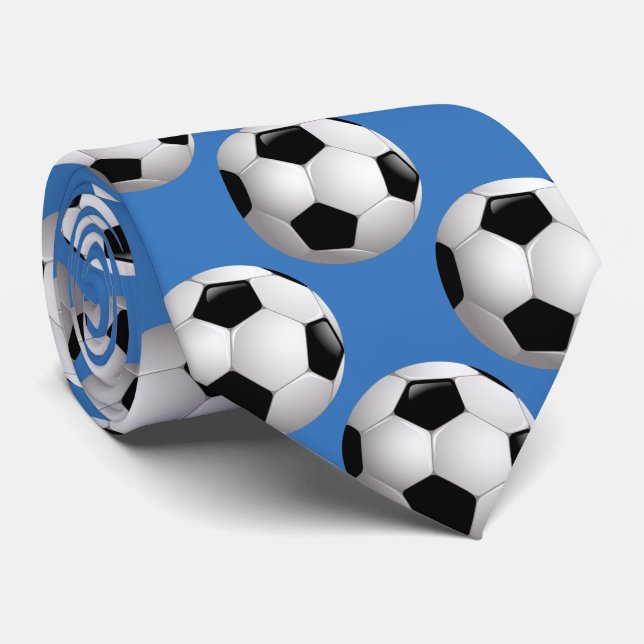 Soccer Balls Sportsman Tie (Rolled)