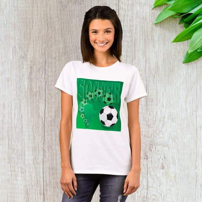 Soccer Balls Womens T-Shirt (Creator Uploaded)