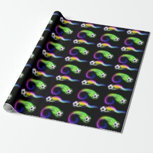 Soccer Balls Wrapping Paper
